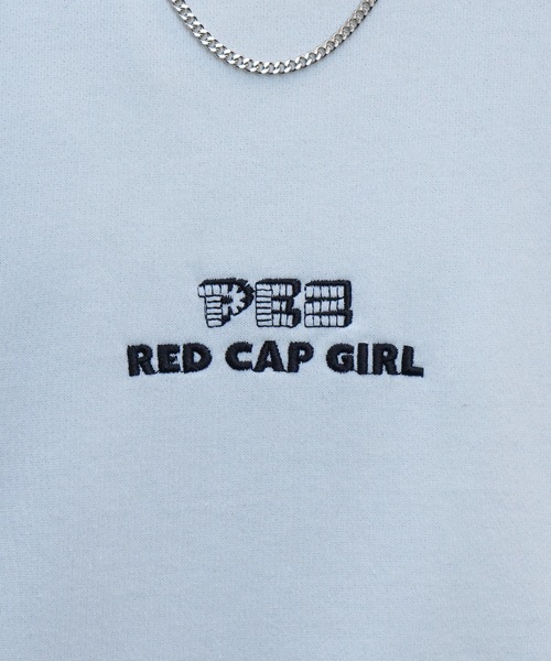 Red Cap Girl(レッドキャプガール)の「【PEZ × RED CAP GIRL】コラボ ビッグシルエット バックプリント刺繍 プルオーバースウェット ユニセックス(スウェット・メンズ・ネイビー/杢グレー/チャコールグレー/アイボリー・M/L)」の11枚目の写真