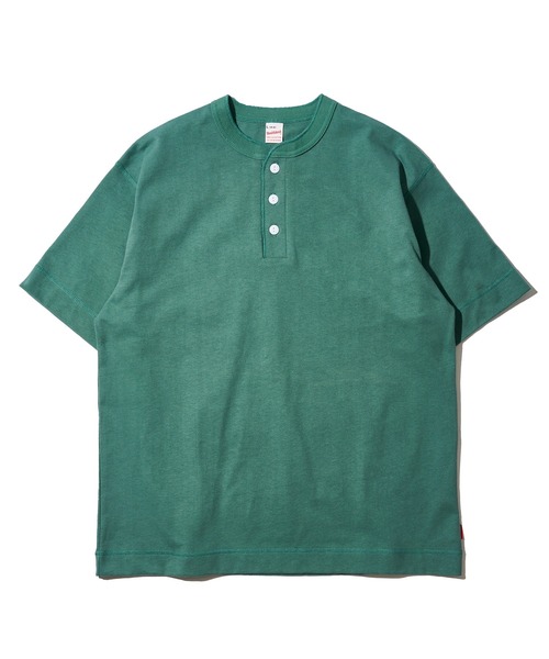 Healthknit（ヘルスニット）の「【Healthknit】Max Weight Jersey Henleyneck S/S / マックスウェイト ジャージー ヘンリーネックTシャツ（Tシャツ/カットソー・メンズ・オフホワイト/ブラック/ネイビー/マスタード/グリーン・LARGE/MEDIUM/X-LARGE）」の10枚目の写真