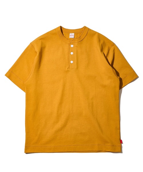 Healthknit（ヘルスニット）の「【Healthknit】Max Weight Jersey Henleyneck S/S / マックスウェイト ジャージー ヘンリーネックTシャツ（Tシャツ/カットソー・メンズ・オフホワイト/ブラック/ネイビー/マスタード/グリーン・LARGE/MEDIUM/X-LARGE）」の14枚目の写真
