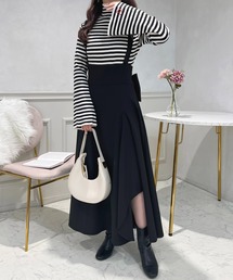 apres jour（アプレジュール）の「取り外しリボン＋サス付きジャンスカ【ZOZOTOW限定アイテム】（ジャンパースカート）」