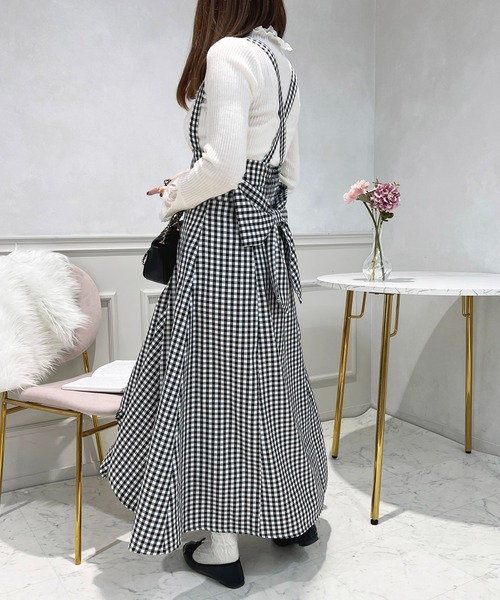 セール】取り外しリボン＋サス付きジャンスカ【ZOZOTOW限定アイテム