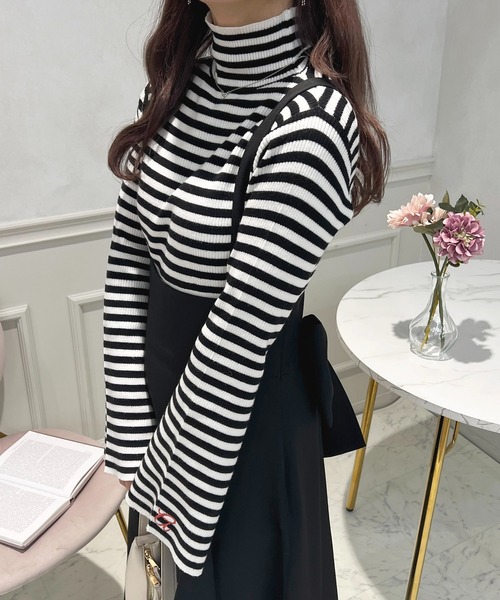 apres jour（アプレジュール）の「取り外しリボン＋サス付きジャンスカ【ZOZOTOW限定アイテム】（ジャンパースカート・レディース・グレイッシュベージュ/ブラック/ブラック系その他・X-LARGE/フリー）」の14枚目の写真