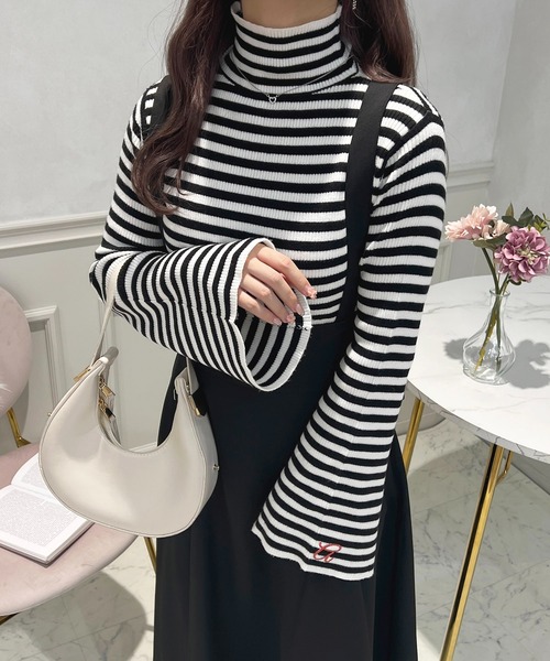 apres jour（アプレジュール）の「取り外しリボン＋サス付きジャンスカ【ZOZOTOW限定アイテム】（ジャンパースカート・レディース・グレイッシュベージュ/ブラック/ブラック系その他・X-LARGE/フリー）」の16枚目の写真