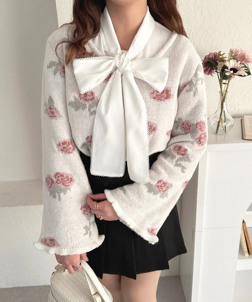 apres jour（アプレジュール）の「ピコレースボウタイ付け襟【ZOZOTOWN限定アイテム】（付け襟・レディース・オフホワイト/ホワイト系その他・ﾌﾘ-）」の2枚目の写真