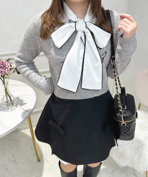 apres jour（アプレジュール）の「ピコレースボウタイ付け襟【ZOZOTOWN限定アイテム】（付け襟・レディース・オフホワイト/ホワイト系その他・ﾌﾘ-）」の4枚目の写真