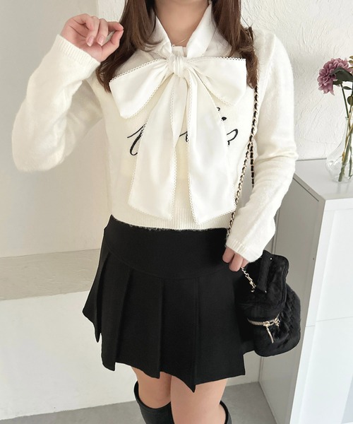 apres jour（アプレジュール）の「ピコレースボウタイ付け襟【ZOZOTOWN限定アイテム】（付け襟・レディース・オフホワイト/ホワイト系その他・ﾌﾘ-）」の8枚目の写真