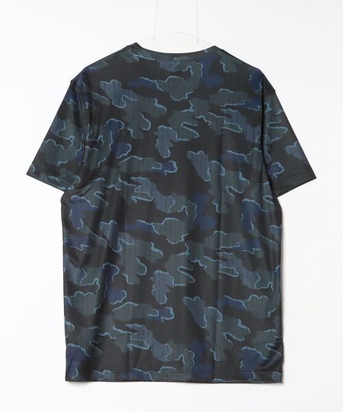 Reebok（リーボック）の「トレイン モーション カモ テック Tシャツ / TRAIN MOTION CAMO TECHTEE（Tシャツ/カットソー・メンズ・ブラック×ブルー/ブラック/アッシュ・LARGE/MEDIUM/SMALL/XX-LARGE/X-LARGE）」の18枚目の写真