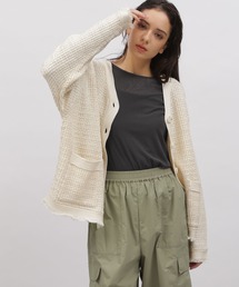 LAKOLE | 7ゲージツイーディーニットカーディガン / 108706(カーディガン/ボレロ)