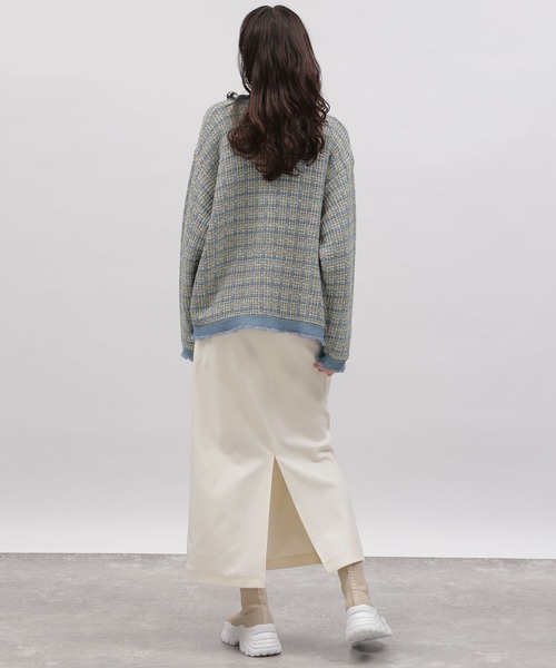 LAKOLE（ラコレ）の「7ゲージツイーディーニットカーディガン / 108706