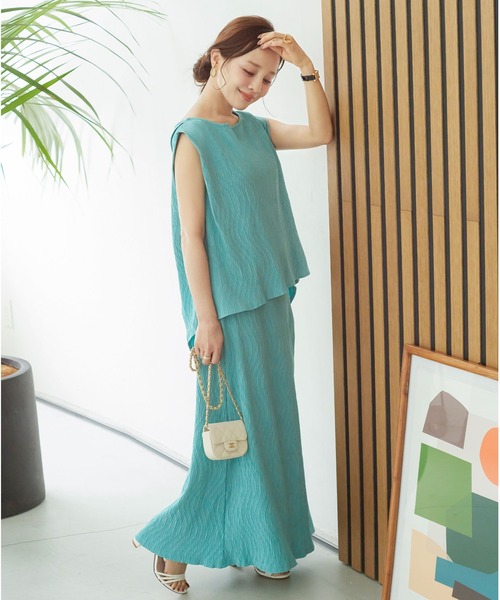 KOBE LETTUCE（コウベレタス）の「[ 田中亜希子さんコラボ ]　ワッシャーバックディテールトップス（その他トップス・レディース・ホワイト/レッド系/ターコイズブルー/ブラック・M/PM）」の19枚目の写真