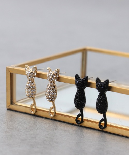 CATピアス（ピアス（両耳用））｜Three Four Time（スリーフォータイム