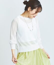 le.coeur blanc | シアー前後2WAYクルーカーディガン(カーディガン/ボレロ)