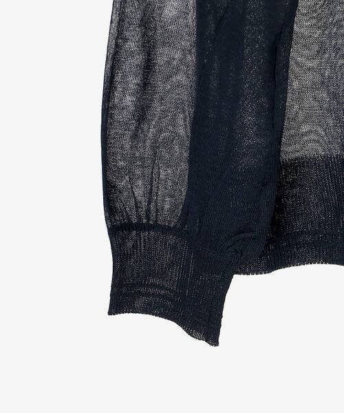 le.coeur blanc（ルクールブラン）の「シアー前後2WAYクルーカーディガン（カーディガン/ボレロ・レディース・ライトグリーン/ネイビー/オフホワイト・38）」の8枚目の写真
