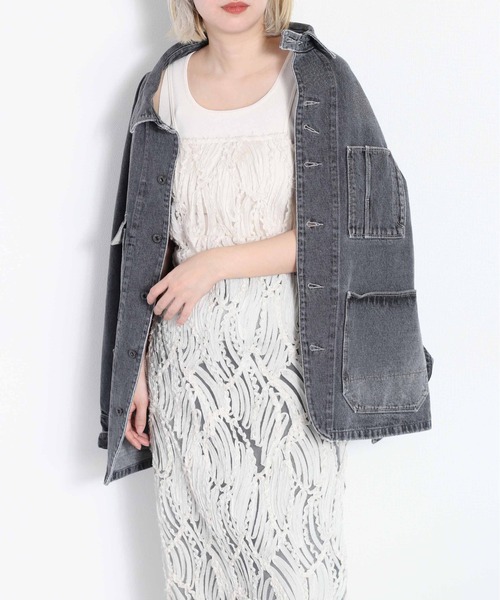 cepo(セポ)の「バテンレースキャミワンピース(ワンピース・レディース・オフホワイト/ブラック・M)」の2枚目の写真