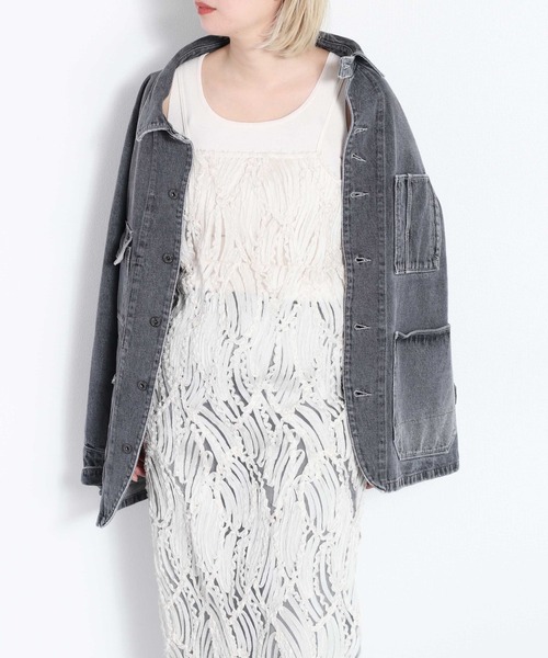 cepo(セポ)の「バテンレースキャミワンピース(ワンピース・レディース・オフホワイト/ブラック・M)」の9枚目の写真