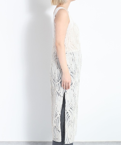 cepo(セポ)の「バテンレースキャミワンピース(ワンピース・レディース・オフホワイト/ブラック・M)」の11枚目の写真