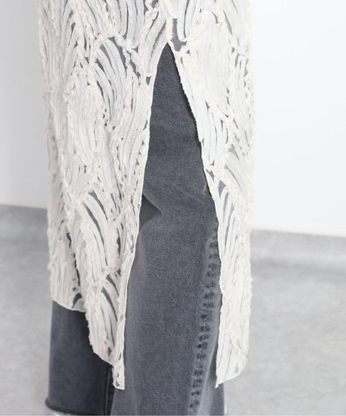 cepo(セポ)の「バテンレースキャミワンピース(ワンピース・レディース・オフホワイト/ブラック・M)」の14枚目の写真