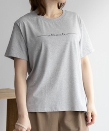 NAVY メッセージプリントTシャツ