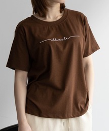 NAVY メッセージプリントTシャツ