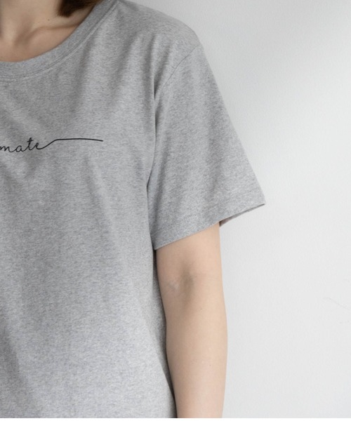 NAVY(ネイビー)の「NAVY メッセージプリントTシャツ(Tシャツ/カットソー・レディース・杢グレー/ブラック/ブラウン・L/M/S/XL)」の22枚目の写真