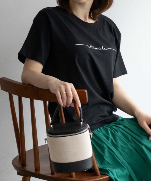 NAVY(ネイビー)の「NAVY メッセージプリントTシャツ(Tシャツ/カットソー・レディース・杢グレー/ブラック/ブラウン・L/M/S/XL)」の9枚目の写真
