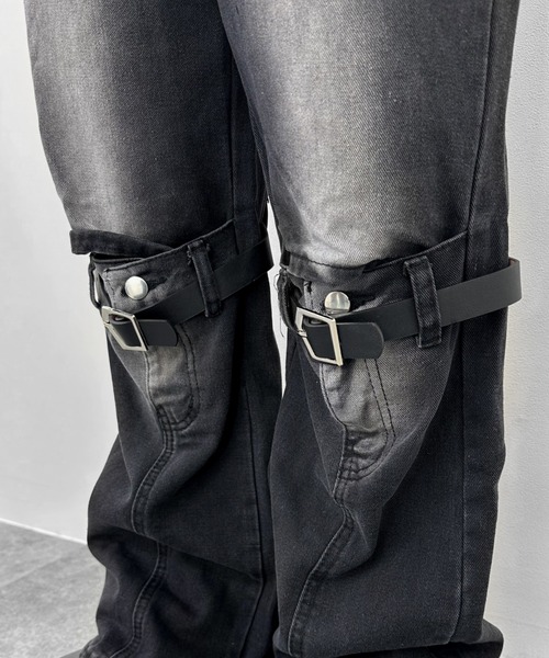 LVEU.（ラブユ.）の「【LVEU.】ニーズベルトデザインデニムパンツ