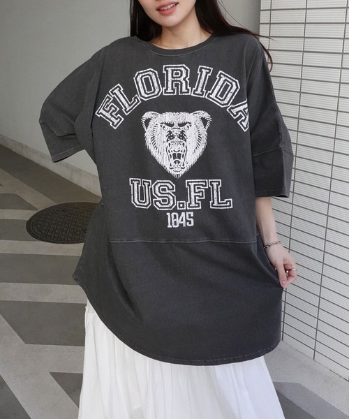 DOUDOU オーバーサイズTシャツ BIG】真顔まめゆ (Tシャツ) / MameyudoufuのオーバーサイズT