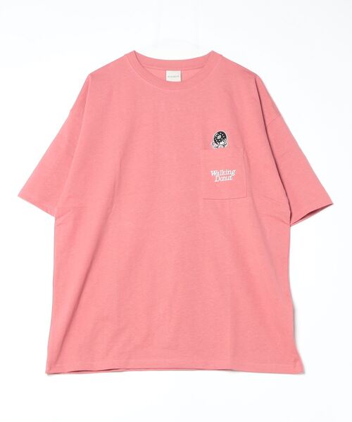 【関税込】 半袖 Tシャツ - ペイデッド ピンク ユニセックス長袖Tシャツ 灰赤紫 | RIG_official online store