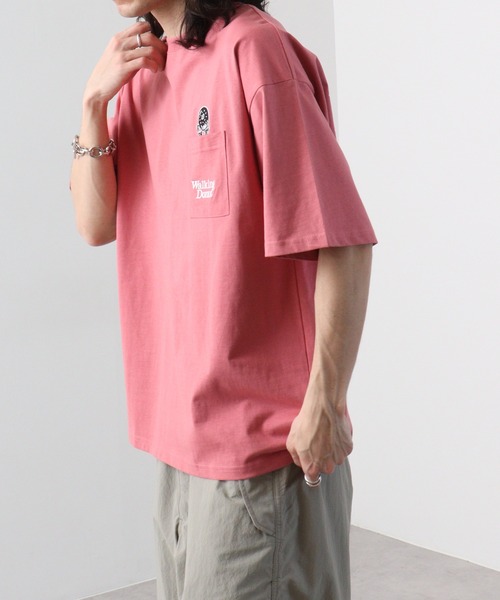 FUNALIVE（ファンアライブ）の「WALKING DONUTオーバーサイズ ヘビーウエイト半袖Tシャツ（Tシャツ/カットソー・メンズ・ホワイト/ライトブラック/ホワイト系/ピンク/グレー系/ブラック/ミント/杢グレー・LL/L/M）」の21枚目の写真