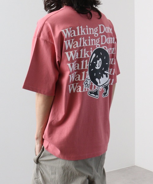 FUNALIVE（ファンアライブ）の「WALKING DONUTオーバーサイズ ヘビーウエイト半袖Tシャツ（Tシャツ/カットソー・メンズ・ホワイト/ライトブラック/ホワイト系/ピンク/グレー系/ブラック/ミント/杢グレー・LL/L/M）」の22枚目の写真