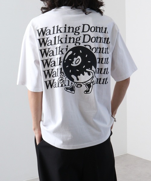 FUNALIVE（ファンアライブ）の「WALKING DONUTオーバーサイズ ヘビーウエイト半袖Tシャツ（Tシャツ/カットソー・メンズ・ホワイト/ライトブラック/ホワイト系/ピンク/グレー系/ブラック/ミント/杢グレー・LL/L/M）」の11枚目の写真