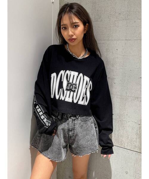 DC（ディーシー）の「GYDA×DC BACKLINEショートロンT（Tシャツ/カットソー・レディース・オフホワイト/ブラック・FREE）」の9枚目の写真