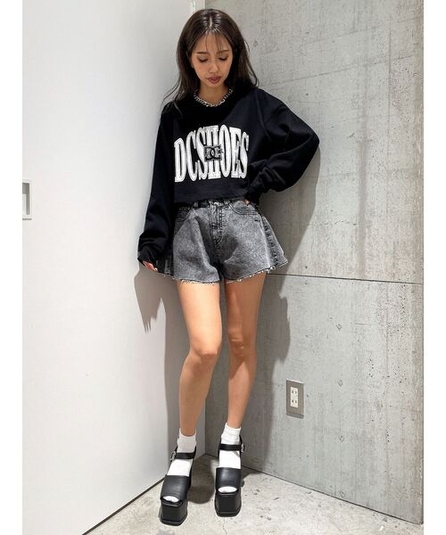 DC（ディーシー）の「GYDA×DC BACKLINEショートロンT（Tシャツ/カットソー・レディース・オフホワイト/ブラック・FREE）」の12枚目の写真