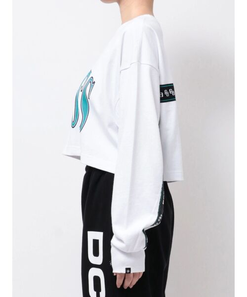 DC（ディーシー）の「GYDA×DC BACKLINEショートロンT（Tシャツ/カットソー・レディース・オフホワイト/ブラック・FREE）」の16枚目の写真