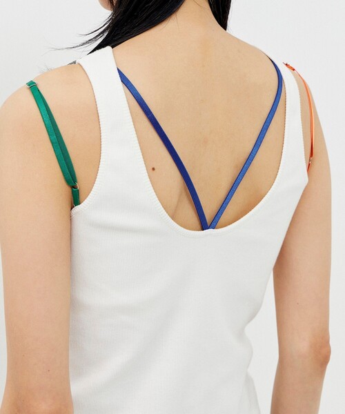 【セール】＜手洗い可能＞＜吸放湿性＞＜調節可能＞キャミレイヤードカップインタンクトップ（タンクトップ）｜CITY TOKYO（シティトウキョウ）