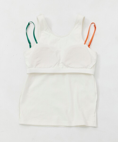 【セール】＜手洗い可能＞＜吸放湿性＞＜調節可能＞キャミレイヤードカップインタンクトップ（タンクトップ）｜CITY TOKYO（シティトウキョウ）