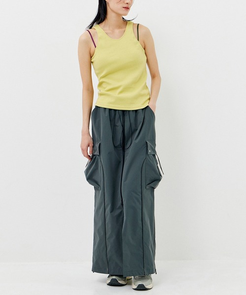 【セール】＜手洗い可能＞＜吸放湿性＞＜調節可能＞キャミレイヤードカップインタンクトップ（タンクトップ）｜CITY TOKYO（シティトウキョウ）