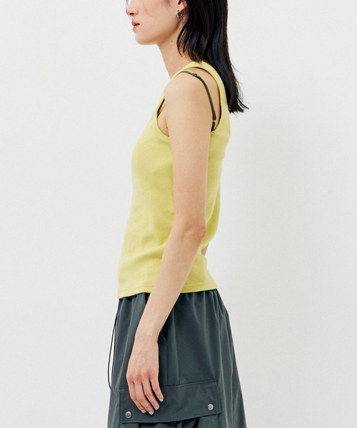 【セール】＜手洗い可能＞＜吸放湿性＞＜調節可能＞キャミレイヤードカップインタンクトップ（タンクトップ）｜CITY TOKYO（シティトウキョウ）