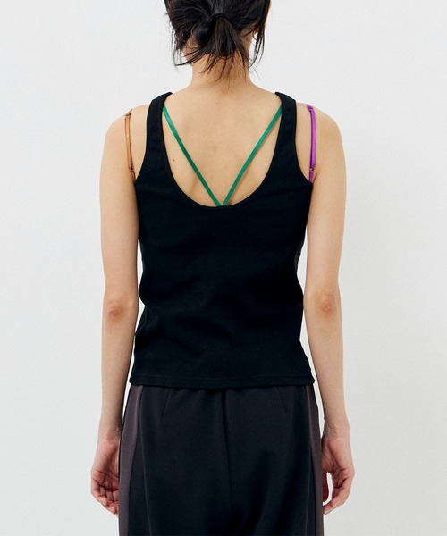 【セール】＜手洗い可能＞＜吸放湿性＞＜調節可能＞キャミレイヤードカップインタンクトップ（タンクトップ）｜CITY TOKYO（シティトウキョウ）