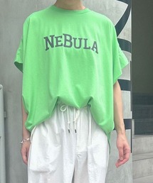 Munich | 40/2コットンジャージロゴプリントタックスリーブトップス(Tシャツ/カットソー)