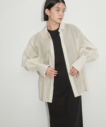 ADAM ET ROPE' | シアーボリュームスリーブ2WAYシャツ(シャツ/ブラウス)