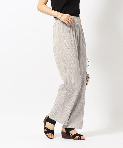 SHOO・LA・RUE（シューラルー）の「◆【ゆるリラックス】大人のラフコーデに ジャカードストレートイージーパンツ（その他パンツ・レディース・グリーン系/ライトイエロー系/オレンジ/ブラック/ライトグレー・02/03/04）」の19枚目の写真