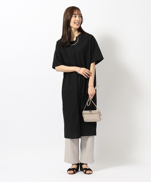 SHOO・LA・RUE（シューラルー）の「◆【ゆるリラックス】大人のラフコーデに ジャカードストレートイージーパンツ（その他パンツ・レディース・グリーン系/ライトイエロー系/オレンジ/ブラック/ライトグレー・02/03/04）」の20枚目の写真