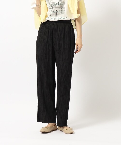 SHOO・LA・RUE（シューラルー）の「◆【ゆるリラックス】大人のラフコーデに ジャカードストレートイージーパンツ（その他パンツ・レディース・グリーン系/ライトイエロー系/オレンジ/ブラック/ライトグレー・02/03/04）」の22枚目の写真