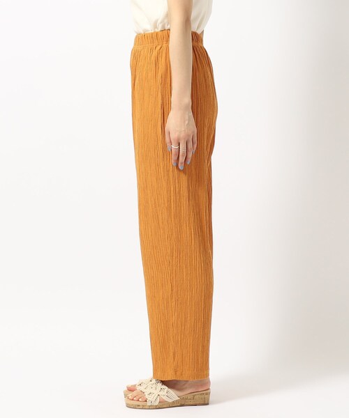 SHOO・LA・RUE（シューラルー）の「◆【ゆるリラックス】大人のラフコーデに ジャカードストレートイージーパンツ（その他パンツ・レディース・グリーン系/ライトイエロー系/オレンジ/ブラック/ライトグレー・02/03/04）」の12枚目の写真