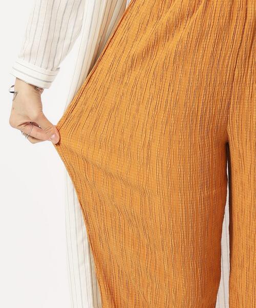 SHOO・LA・RUE（シューラルー）の「◆【ゆるリラックス】大人のラフコーデに ジャカードストレートイージーパンツ（その他パンツ・レディース・グリーン系/ライトイエロー系/オレンジ/ブラック/ライトグレー・02/03/04）」の16枚目の写真