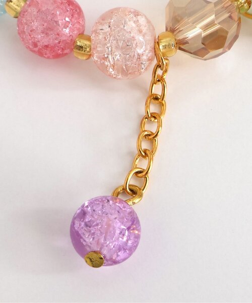 apres les cours（アプレレクール）の「お花ビーズブレスレット（ブレスレット・キッズ・レインボー/オフホワイト・FREE）」の11枚目の写真