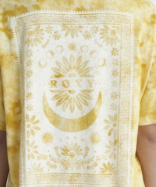 ROXY（ロキシー）の「PAPER MOON/ロキシー総柄半袖バックプリントTシャツ（Tシャツ/カットソー・レディース・マルチ/イエロー/ブラック・SMALL/LARGE/MEDIUM）」の15枚目の写真