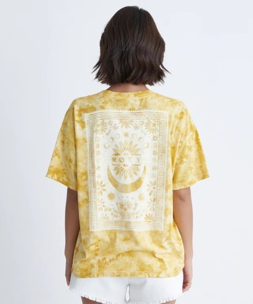ROXY（ロキシー）の「PAPER MOON/ロキシー総柄半袖バックプリントTシャツ（Tシャツ/カットソー・レディース・マルチ/イエロー/ブラック・SMALL/LARGE/MEDIUM）」の19枚目の写真