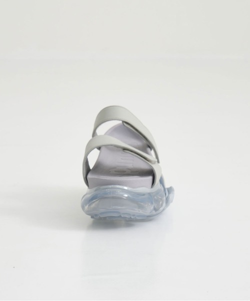 grounds（グラウンズ）の「【grounds/グラウンズ】MOOPIE LEATHER SANDAL/ムーピーレザーサンダル（サンダル・レディース・ブラック/グレー・37/38）」の3枚目の写真